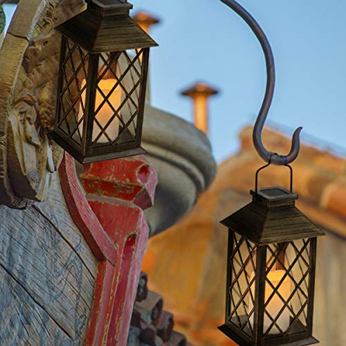 Solar Lantern, Outdoor Garden Hanging Lanterns,Set of 2,Waterproof...