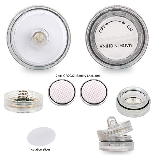 Submersible LED Lights,Waterproof Tea Lights,White Submersible Poo...