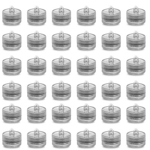 Submersible LED Lights,Waterproof Tea Lights,White Submersible Poo...