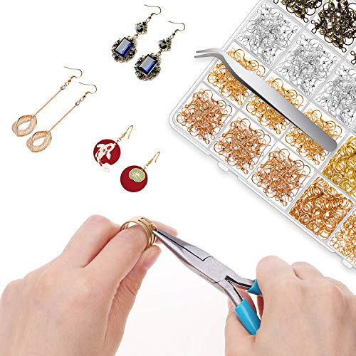 Earring Hooks for Jewelry Making, Shynek 2500Pcs Earring Making Su...