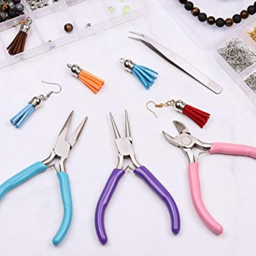 Jewelry Pliers, Shynek 3pcs Jewelry Making Pliers Tools with Needl...