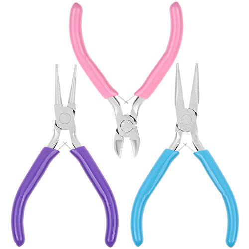 Jewelry Pliers, Shynek 3pcs Jewelry Making Pliers Tools with Needl...