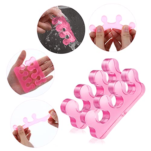 Sibba Toe Separators for Nail Polish, Silicone Toe Separator, Stra...