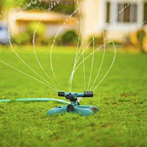Signature Garden Three-Arm Sprinkler, 12 Built-in Spray Nozzles, 3...