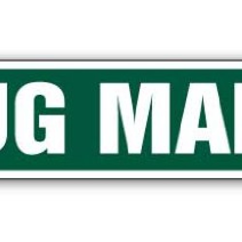 Bug Man Street Sign Insect pest Control Exterminator Guy | Indoor/...