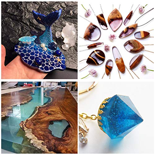 Epoxy Resin Clear Crystal Coating Kit 40oz - 2 Part Casting Resin ...