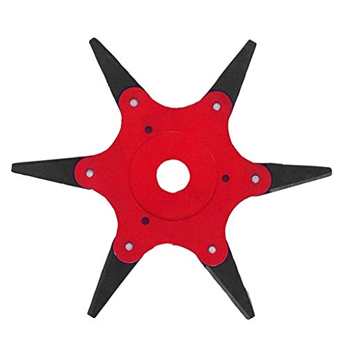 6 Teeth Metal Blades Weed Trimmer Head Lawn Mower Sharpener for Po...