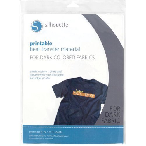 Silhouette Heat-Print-DK Printable Heat Transfer Material for Dark...