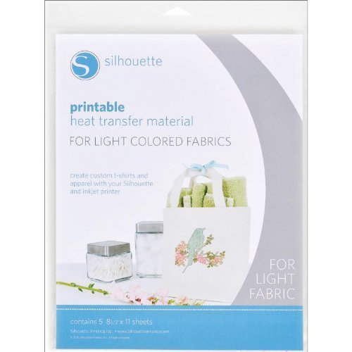 Silhouette Heat-Print-LT Printable Heat Transfer Material for Ligh...