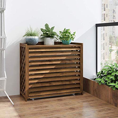 YX Air Conditioner Flower Stand Freestanding Wooden Flower Stand O...