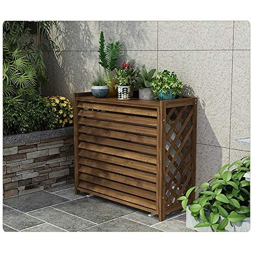 YX Air Conditioner Flower Stand Freestanding Wooden Flower Stand O...