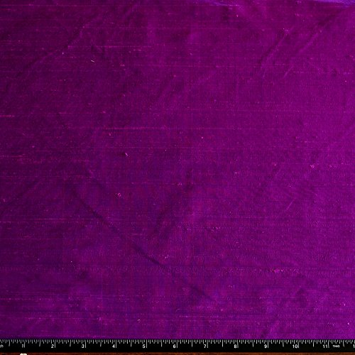 44 Wide - Iridescent Purple Dupioni Silk, 100% Silk Fabric, by Th...