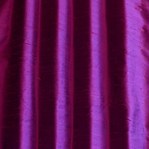 44 Wide - Iridescent Purple Dupioni Silk, 100% Silk Fabric, by Th...