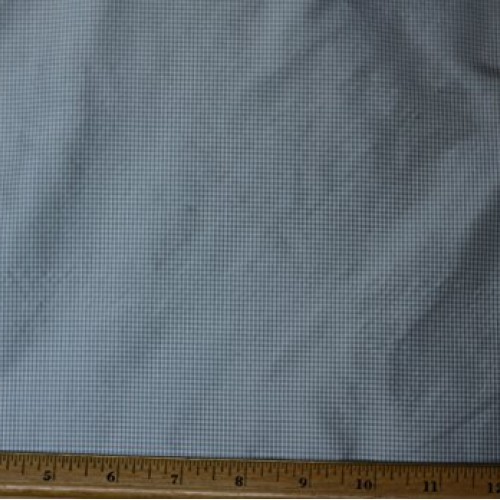 Blue & White Taffeta Checks, 100% Silk Fabric, By The Yard, 44 Wide