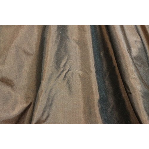 Chocolate Brown Tissue Taffeta Silk, 100% Silk Fabric, By The Yard...