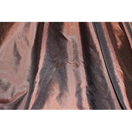 Chocolate Brown Tissue Taffeta Silk, 100% Silk Fabric, By The Yard...