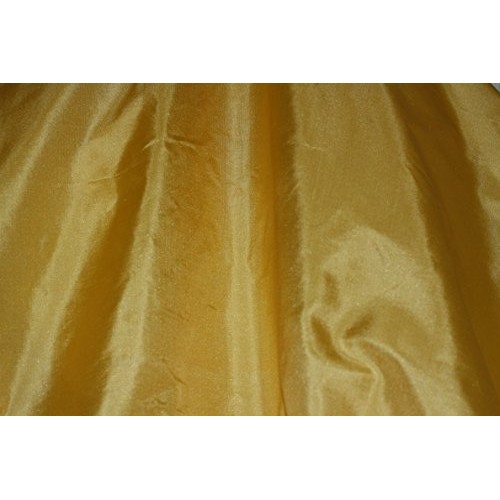 Gold Tissue Taffeta Silk, 100% Silk Fabric, By The Yard, 44 Wide