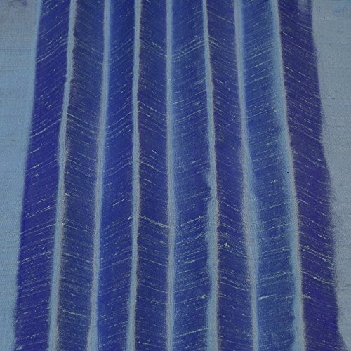 Iridescent Steel Blue Dupioni Silk, 100% Silk Fabric, by The Yard,...