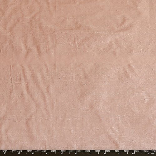 Tea Rose Pink Dupioni Silk, 100% Silk Fabric, by The Yard, 44 Wide