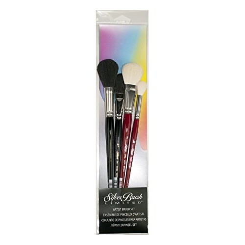 Silver Brush SMS-5599S Silver Mop Short Handle Multi Media Brush S...
