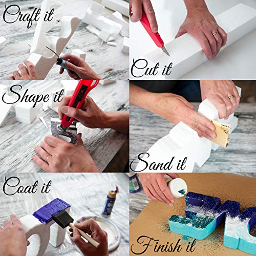 Silverlake Craft Foam Block - 7 Pack of 11x17x1 EPS Polystyrene Sh...