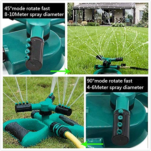 SIMIEEK Garden Sprinkler, 360 Degree Automatic Rotating Portable L...