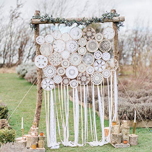 Similane 12 Pieces 3 Inch Embroidery Hoops Bamboo Circle Cross Sti...