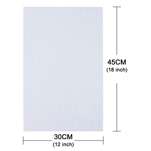 Similane 6 Pieces Aida Cloth 14 Count Cross Stitch Fabric, White, ...