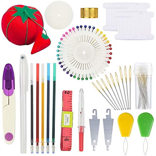 Similane Embroidery Kit 215 Pcs,100 Colors Threads,5 Pcs Embroider...