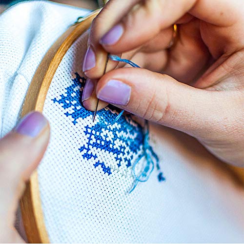 Similane Embroidery Kit 215 Pcs,100 Colors Threads,5 Pcs Embroider...