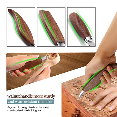 Wood Carving Tool Set, SIMILKY Hook Knife, Wood Knife, Grain Knife...