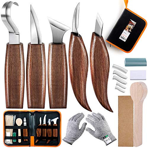 Wood Carving Tool Set, SIMILKY Hook Knife, Wood Knife, Grain Knife...