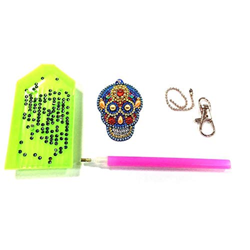 5D DIY Key Chain Set Full Drill Diamond Painting Kits for Adults, ...