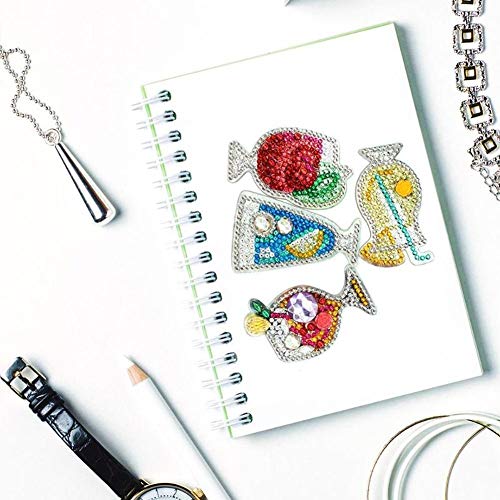 5D DIY Key Chain Set Full Drill Diamond Painting Kits for Adults, ...