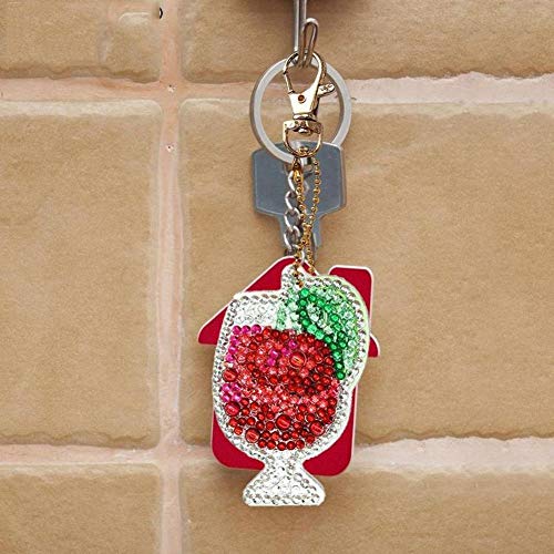 5D DIY Key Chain Set Full Drill Diamond Painting Kits for Adults, ...