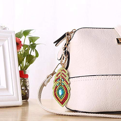 5D DIY Key Chain Set Full Drill Diamond Painting Kits for Adults, ...