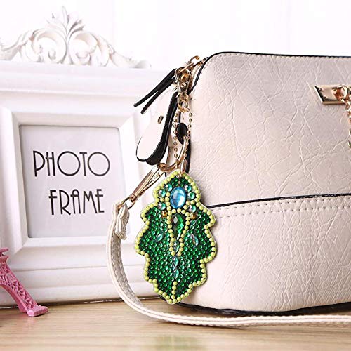 5D DIY Key Chain Set Full Drill Diamond Painting Kits for Adults, ...