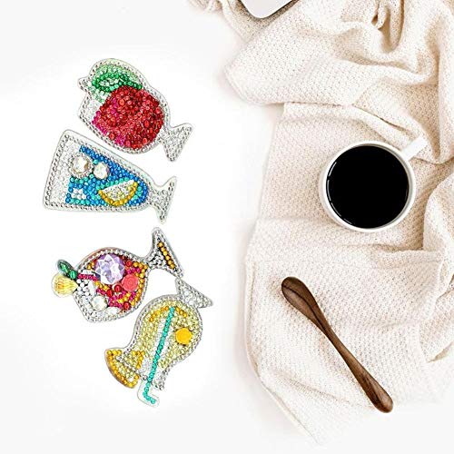5D DIY Key Chain Set Full Drill Diamond Painting Kits for Adults, ...