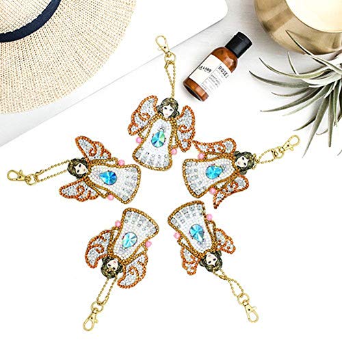 DIY Diamond Keychain Sets Painting Kits Pendants Full Drill Crysta...