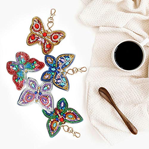 DIY Diamond Painting Keychain，5D Mosaic Making Full Drill Special...