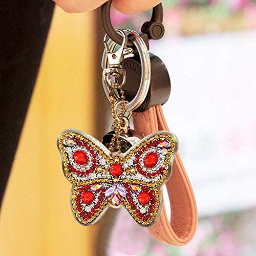 DIY Diamond Painting Keychain，5D Mosaic Making Full Drill Special...