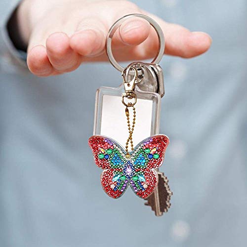 DIY Diamond Painting Keychain，5D Mosaic Making Full Drill Special...