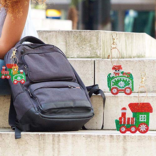 DIY Key Chains Full Drill Diamond Painting Kits DIY Paint with Dia...