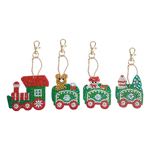 DIY Key Chains Full Drill Diamond Painting Kits DIY Paint with Dia...