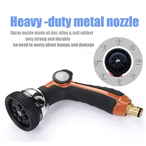 SIMINZICH Zinc Alloy Garden Hose Nozzle,Heavy Duty Hose Spray Nozz...