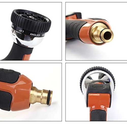 SIMINZICH Zinc Alloy Garden Hose Nozzle,Heavy Duty Hose Spray Nozz...