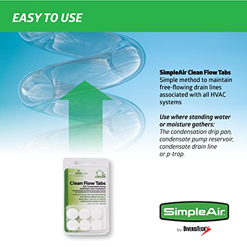 SimpleAir SACF Drain Line tabs, 6 Count