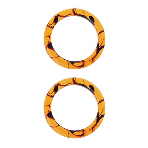 SimpleLif Round Resin Wooden Handle,DIY Handbag Frame Bag Replacem...