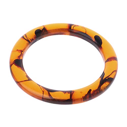 SimpleLif Round Resin Wooden Handle,DIY Handbag Frame Bag Replacem...