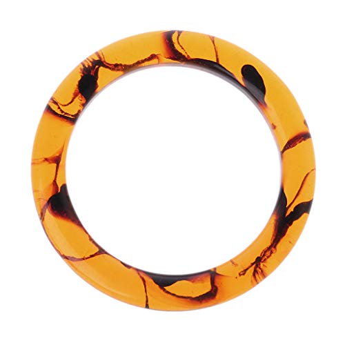 SimpleLif Round Resin Wooden Handle,DIY Handbag Frame Bag Replacem...